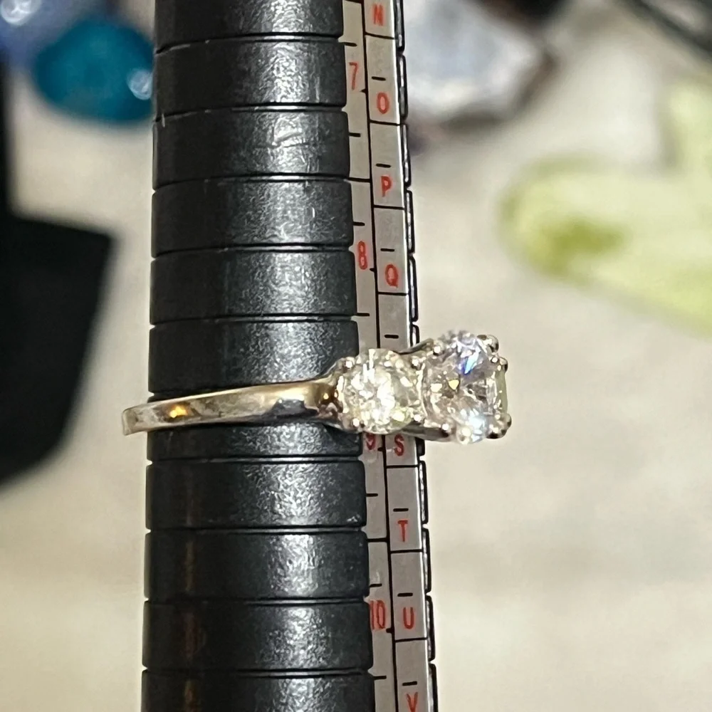 Nataliya V Collister Triple Stone Ring